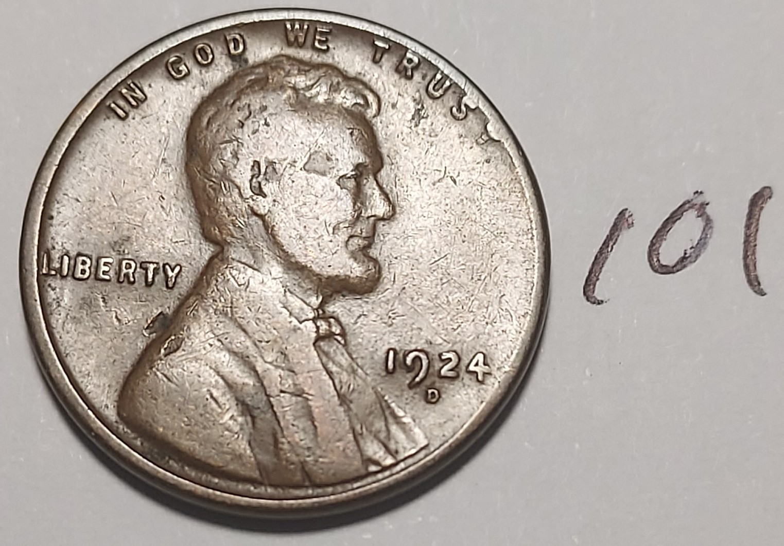 1924-D Lincoln Wheat Cent    #101