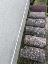 Roof Tiles Half Round Ridge (1 new, 5 old)