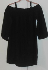 Old Navy Black Smocked Off The Shoulder Dress #202313 NWT! M Medium