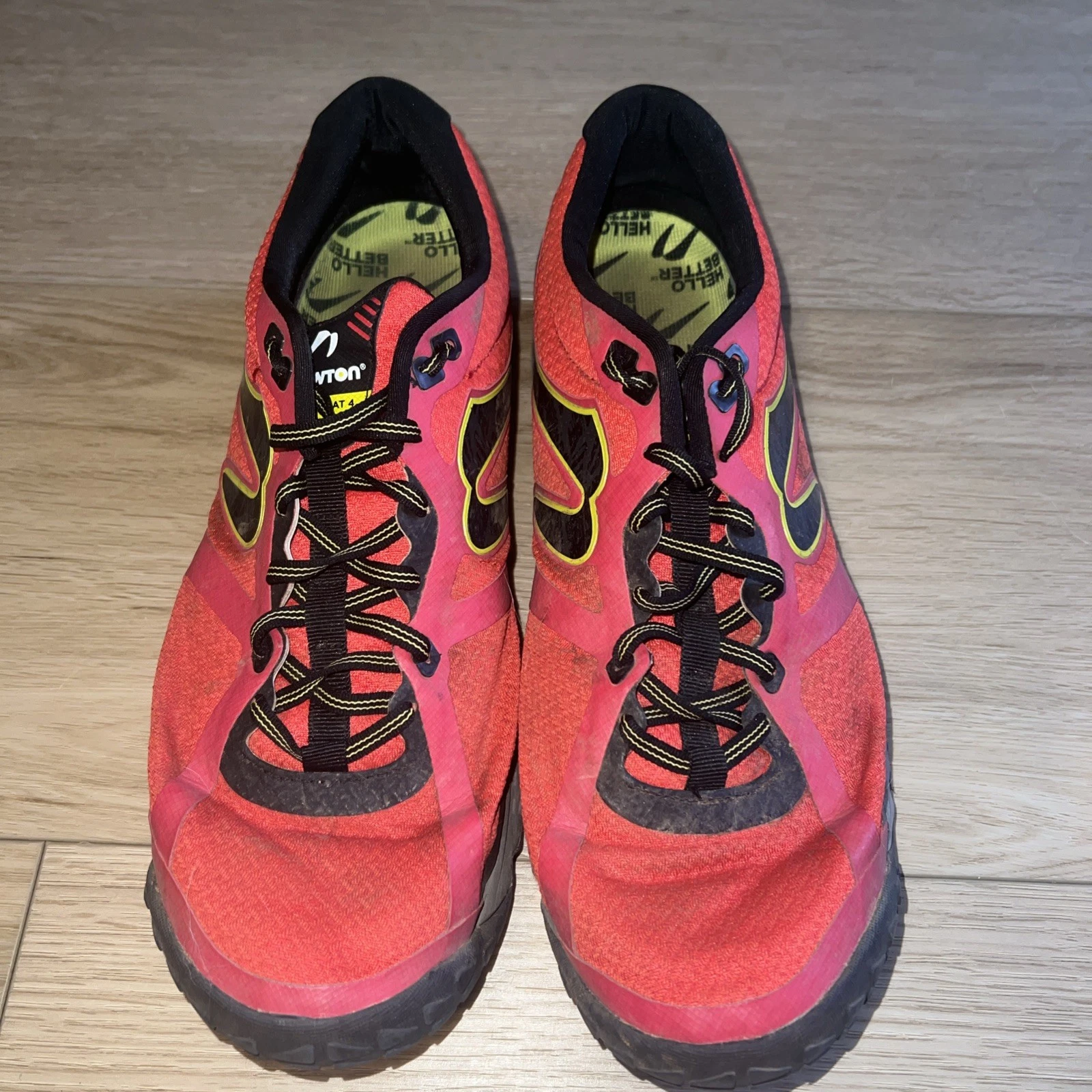Newton Mens Boco AT 4 Trail Running Shoes Sneakers Size 12 D red