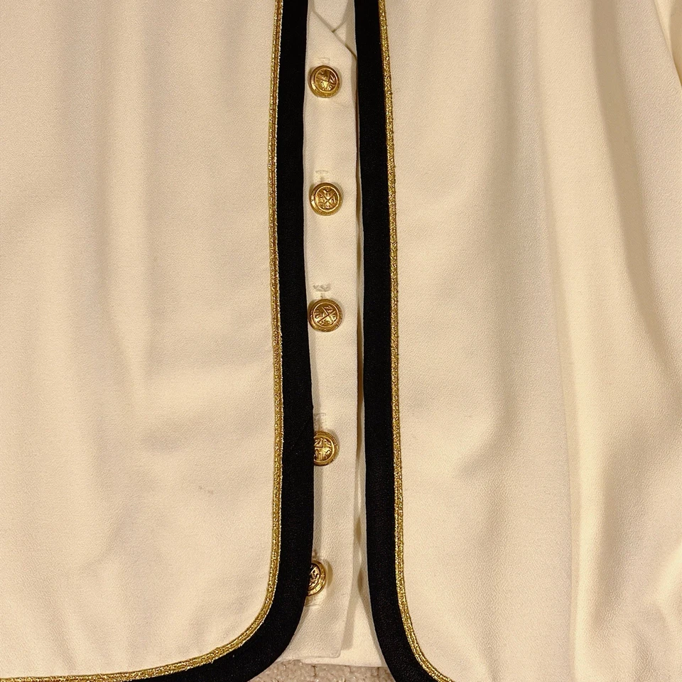 Винтажная женская куртка John Roberts размер 14 укороченная Y2K 80-е 90-е морские США - Изображение 3 из 4