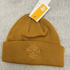 NEW Timberland Beanie Men  s Womens Unisex One Size Tan Cuffed Winter Hat