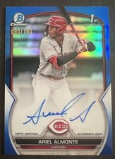 2023 Bowman Ariel Almonte Chrome Prospect Auto Blue Refractor 1st 090/150
