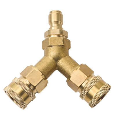 #ad Conector En T Para Lavadora A Presion Acople Rapido Para Dos Pistolas $46.87