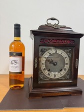 English Mahogany Bracket Mantel Clock, 34cm high, in great condition & serviced