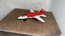 Matchbox vintage 1980’s Lesney 1861 Swing Wing no 27 red and white jet plane 