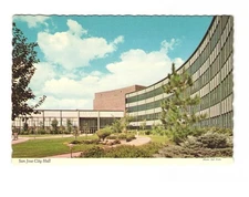 San Jose City Hall in San Jose California vintage postcard unposted