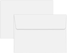 50 Packs of White 4X6 Envelopes for Invitation A6 White Envelopes Self Seal for