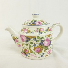 Vintage Sadler Ceramic Teapot Floral Old Chinz Design Medium Size 7.5 x 6 Inch