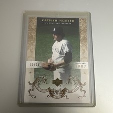 RARE 2005 Upper Deck Hall Of Fame GOLD #14 Catfish Hunter #1 of 25 Made‼️