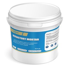 Refractory Mortar - 3.5 LBS Masonry & FireBrick Cement - Grey 