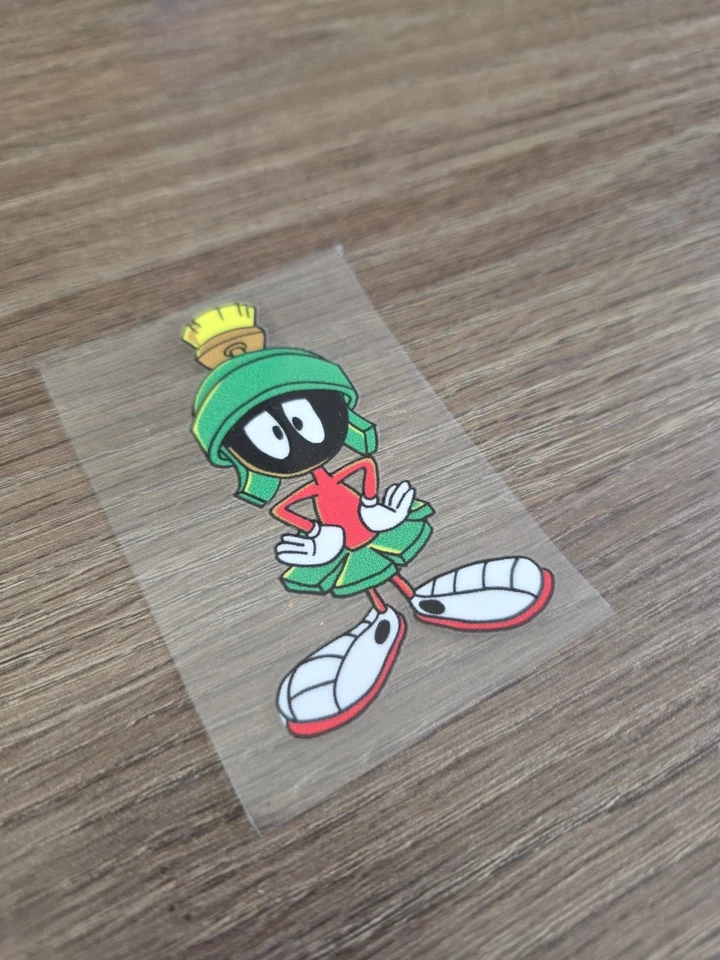 Marvin The Martian Raised Full Color UV DTF Decal 2in X 3in - Image 2 of 4