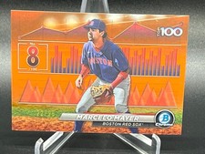 2024 BOWMAN MARCELO MAYER SCOUTS TOP 100 ORANGER REFRACTOR 22/25 RED SOX BTP-8