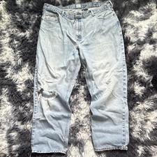 Vintage Faded Ripped Calvin Klein Jeans 40x30 Made In USA