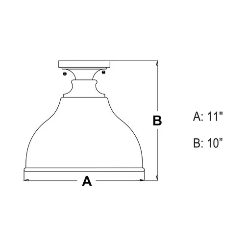 Vaxcel - Delano 1-Light Outdoor Ceiling in Farmhouse and Barn Style 10 Inches - Picture 2 of 4