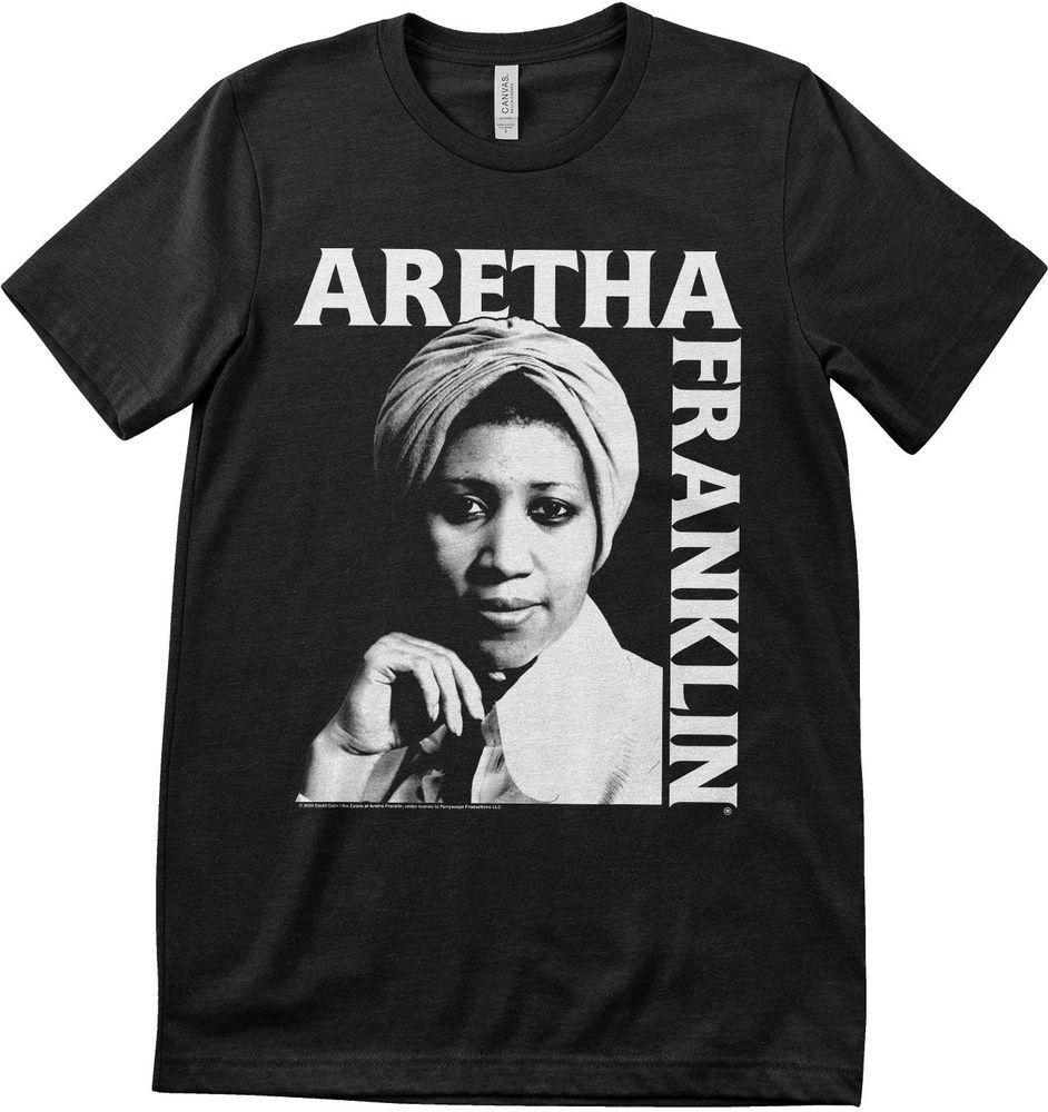 Aretha Franklin Portrait T-Shirt PS-1-ARFN001-H89-11 5890₽