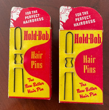 Vintage Hold-Bob Hump Hairpins 1942 - NOS - 2 BOXES