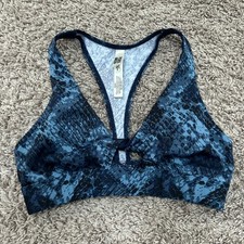 PINK Victoria's Secret Sports Bra Ultimate Lightly Lined Blue Snake S
