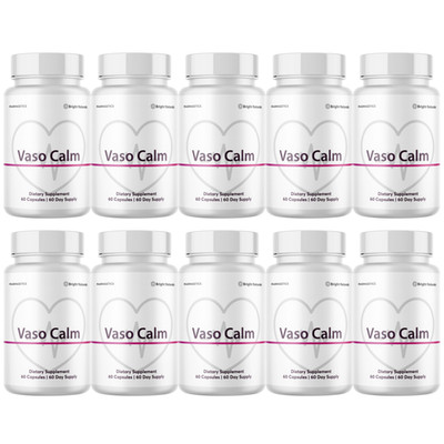 Vaso Calm - Healthy Blood Balance Supplement - 10 Bottles Official
