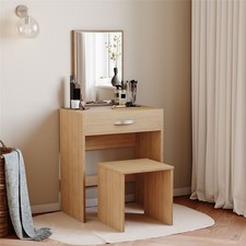 Vida Designs Isla Modern Dressing Table Mirror Stool Vanity Bedroom Furniture
