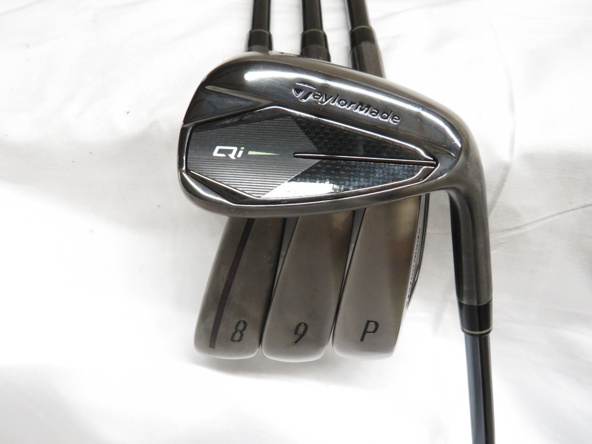 Used Taylormade Qi Gunmetal Iron Set 8-AW Recoil Dart 90g Regular