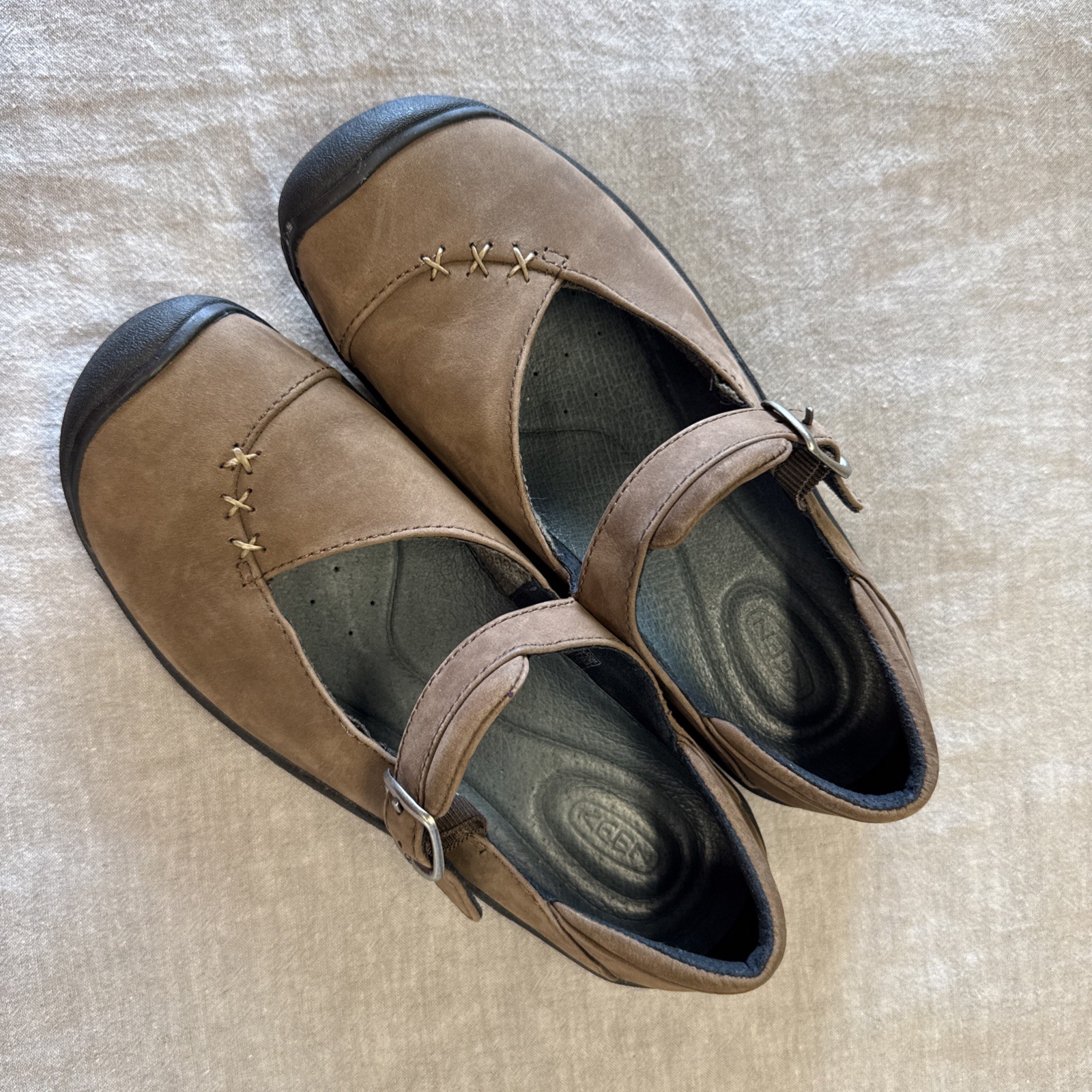 Keen Donna Verona Marrone Scamosciato Mary Jane’s US 6 5