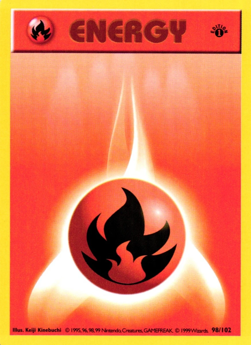 Energy Pokmon TCG Individual Trading Card Games Base Set English 1st  Edition for sale - eBay