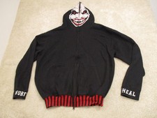 WWE Bray Wyatt The Fiend Let Me In Full Face Full Zip Hoodie Jacket Size 2XL