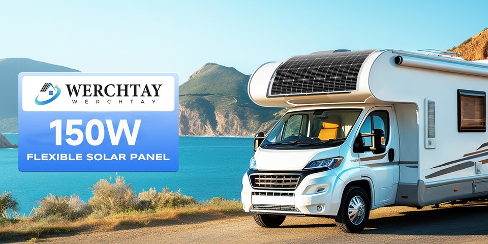 Pv Rv 150W Flexible Solar Panel RV Rooftop Cabin Car Boat Home Camping ...