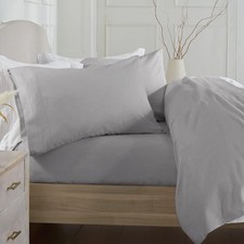 100 Turkish Cotton Flannel Sheet Set 4 Piece Deep Pocket Solid