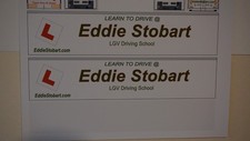 1.76  Eddie Stobart Driver Training' 45'  decals, SELF ADHESIVE (Rare) 