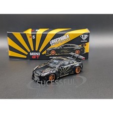 1:64 MINI GT LB WORKS Nissan GTR R35 Black w/ Copper Wheel #5