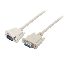 RS232 DB9 9 Pin Data Serial Cable Male to Female DB9 Straight Through Extensi...