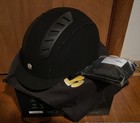 Back On Track Trauma Void Riding Helmet EQ3 Microfiber Black Size 60cm NWT! — photo 1