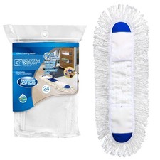 60cm Large Flat Mop Head Refill Only, Industrial White