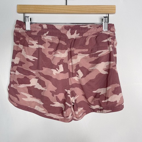 Athleta Girl XXL 16 Pink Camo Print All Play Shorts Activewear Drawstring Waist - Picture 2 of 10