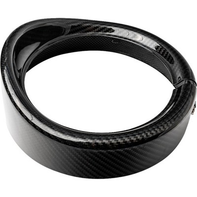 Slyfox 1508-3111 7in. Scheinwerfer Rand Ring Mit Visier - Schwarz Glänzend