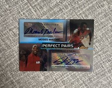 Shaquille O'Neal & Moses Malone 2004-05 Finest Perfect Pairs Auto /50