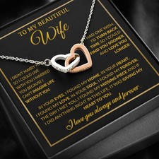 To My Wife Necklace, Christmas Gifts For Women, Anniversary Gift For Wife