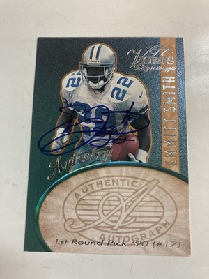 Rare 1997 scoreboard autograph visions signings Emmitt Smith