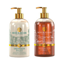 DUO Moss & Adams Hand Wash 500ml Sherwood Forest +  Snowdon Falls 19.86 per litre