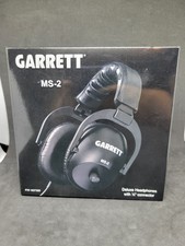 New In Box Garrett Metal Detector MS-2 Headphones 1627300 Nice for Detecting
