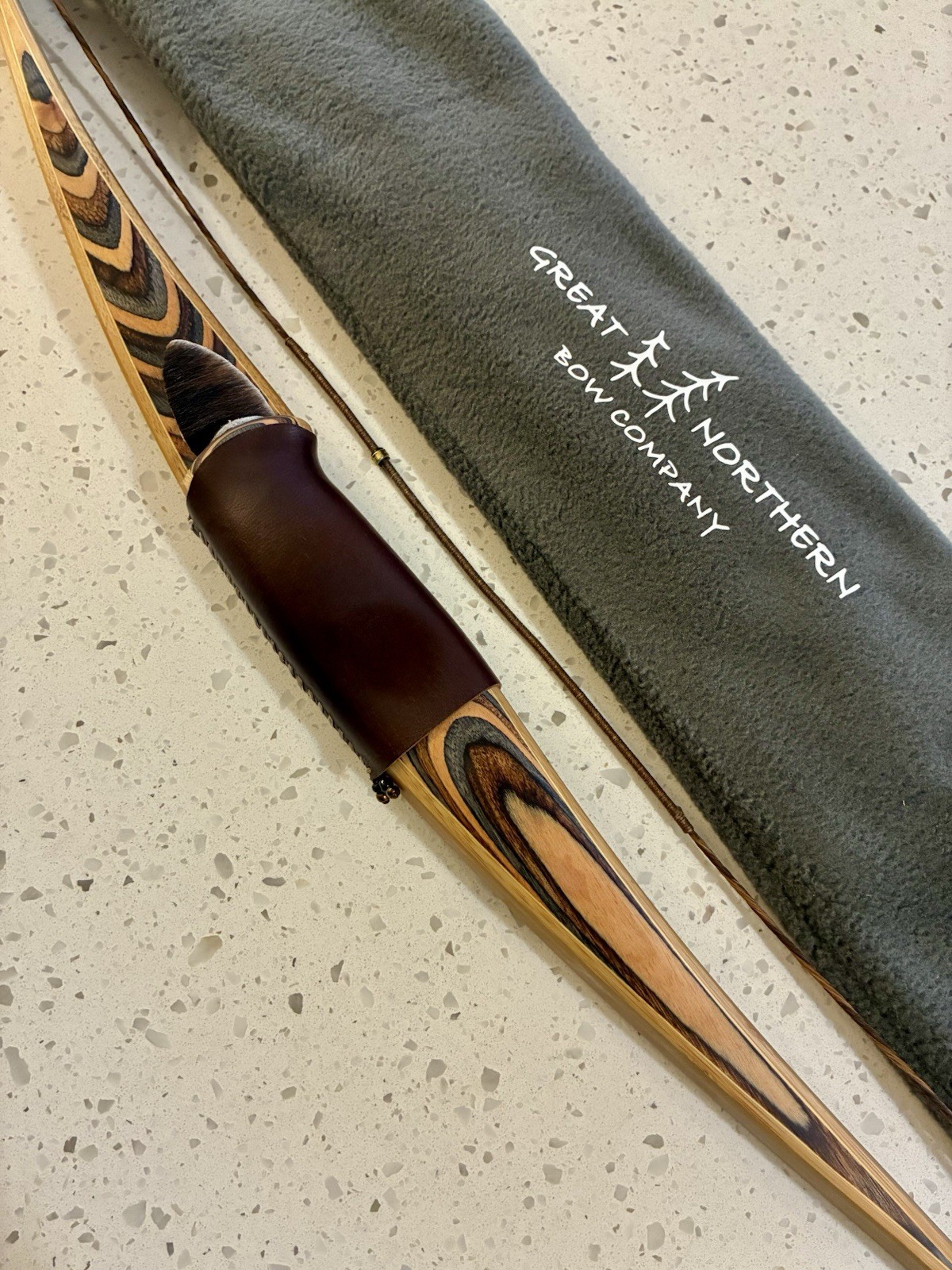 Great Northern Fireball longbow, RH, 62” amo, 42#@28”, mint condition