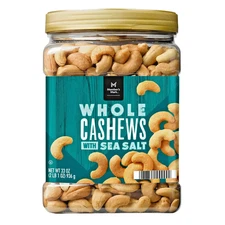 Member's Mark Roasted Whole Cashews with Sea Salt (33 oz.) Great Price