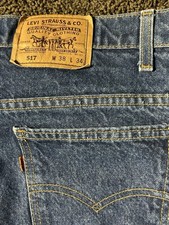 Vtg 80s 90s Levis Levi  s 517 Jeans Mens Orange Tab 36x32 Denim Pants Made in USA