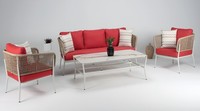 Wohnzimmer Set Modern Set Sessel 3-Sitzer Sofa Couchtisch Premium Set