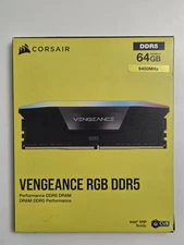 BRAND NEW *SEALED*  CORSAIR VENGEANCE RGB DDR5 RAM 64GB (2x32GB) 6400MHz 288-Pin