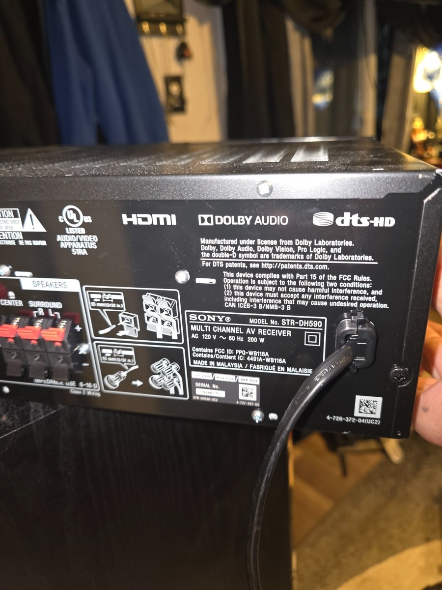 Sony STRDH750 7.2 Channel Full 4k HD A/V Receiver - Black for sale