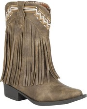 Roper Girls' Fringed Western Boot - Snip Toe - 09-018-1556-1119 BR