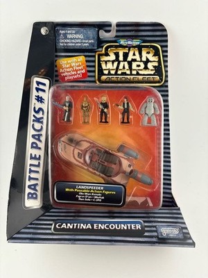 Star Wars Landspeeder Set Galoob Action Fleet Vintage 1996 Collectible Toy